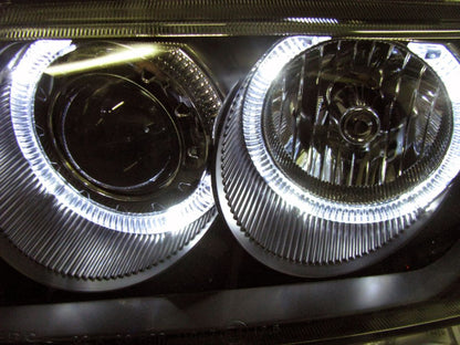 Кристални фарове за  BMW E36 Angel Eyes (1991-2000) 2d coupe - хром