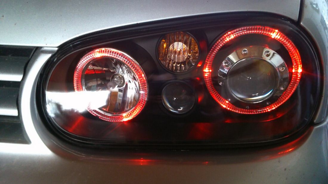 Кристални фарове за  BMW E36 Angel Eyes (1991-2000) 2d coupe - хром