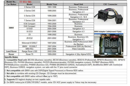 USB / MP3 audio inteface с Bluetooth*  BMW E36,E38,E39,E46,X3,X5,Z3,Z8,MINI R5x - на мястото на CD-Changer-a