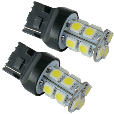 Диодна крушка тип T20 с 13 SMD диода двойна светлина жълта