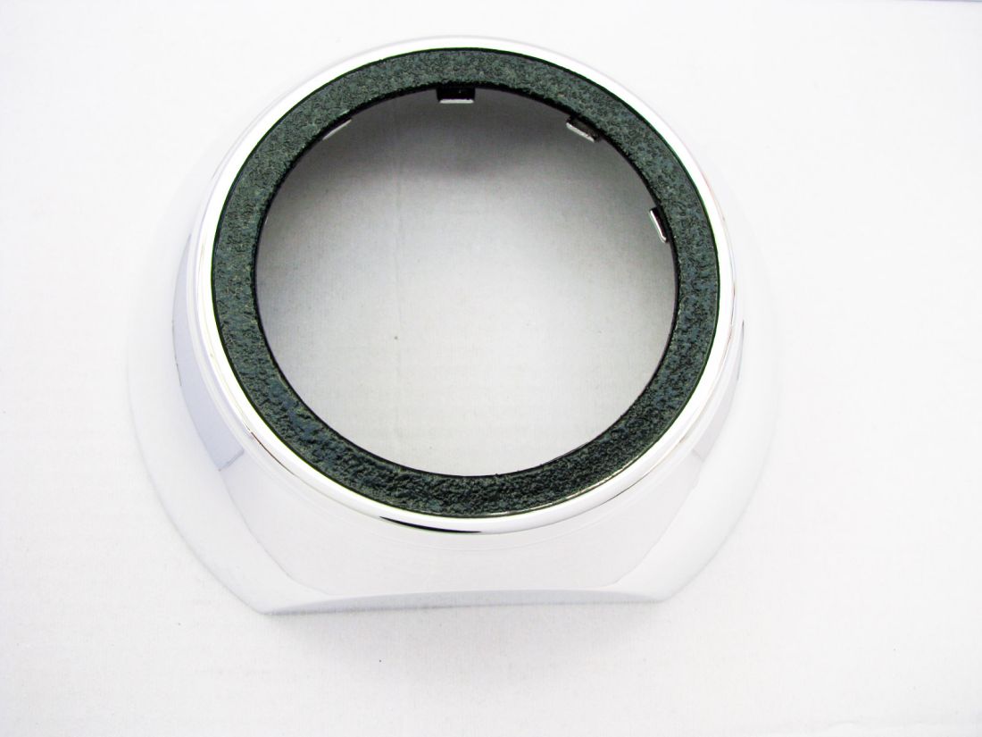 Капачки за лупи 2.5" Audi Design, полукръгла хром с черно D=13cm