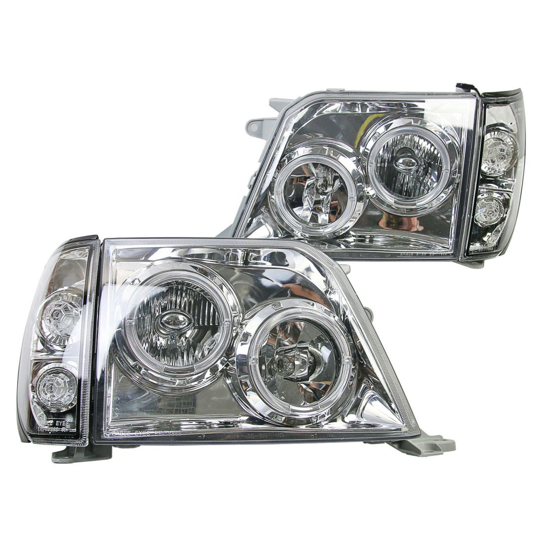 Кристални Фарове TOYOTA LAND CRUISER FJ90 (1996-2003) - хром