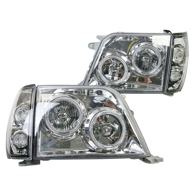 Кристални Фарове TOYOTA LAND CRUISER FJ90 (1996-2003) - хром