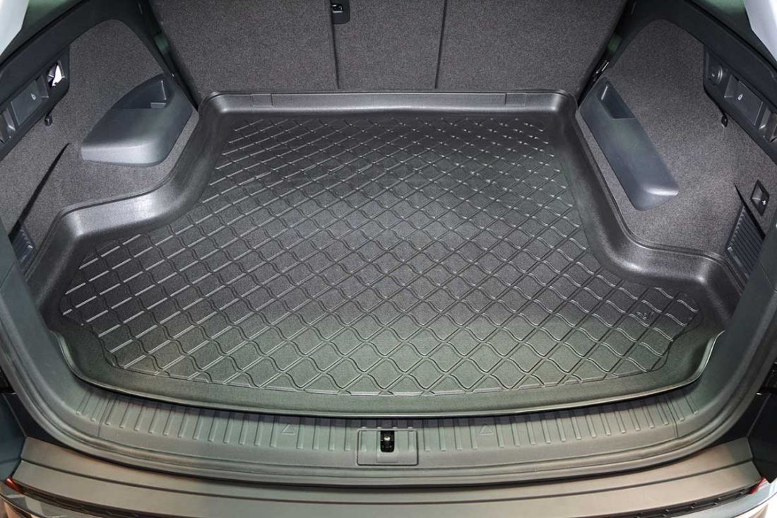 Гумирана стелка за багажник за Skoda Kodiaq (2017+) 7 seats; third row pulled down