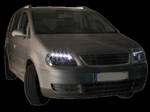 Кристални фарове  VW TOURAN / CADDY (03-06)
