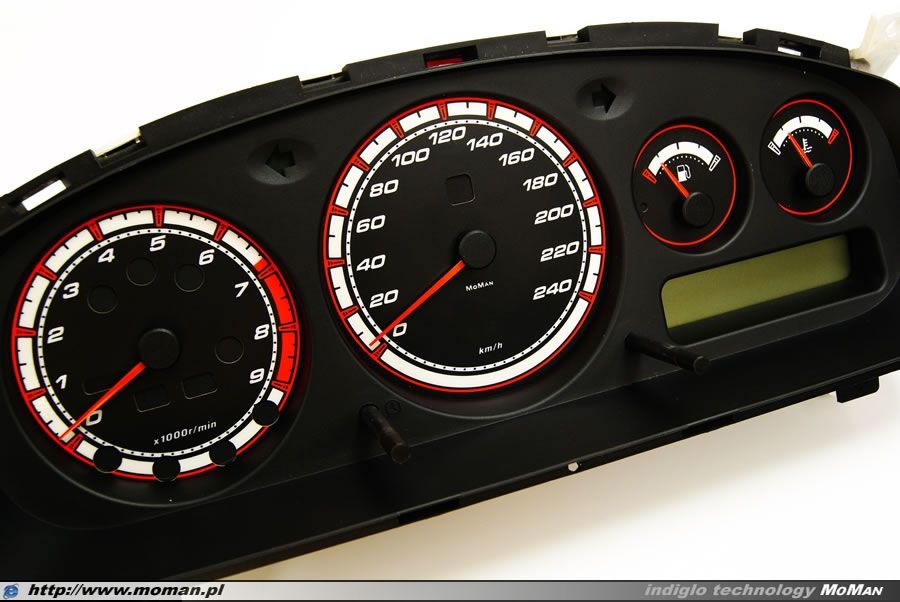 Плазмени циферблати за табло Nissan Primera P11 (1999-2002) син