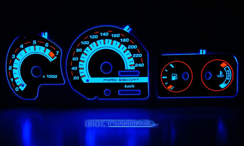 Плазмени циферблати за FORD ESCORT MK5 / MK6 син