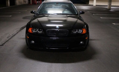 Ангелски Очи кристални за BMW E46 седан, комби (1998-2005) / E46 купе (1998-2003) - U-Design с лупи на дълги светлини