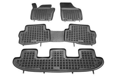 Гумени стелки Rezaw-Plast тип леген за Volkswagen Sharan 2010–2022 / Seat Alhambra 2010–2020 – с 7 места