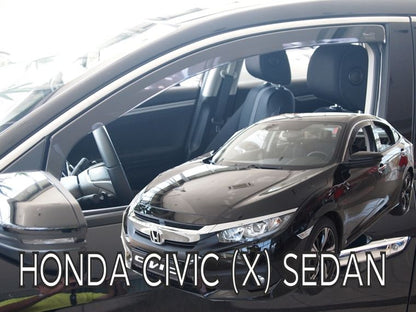 ВЕТРОБРАНИ ЗА HONDA CIVIC X (2017+) 5 ВРАТИ - 2БР. ПРЕДНИ