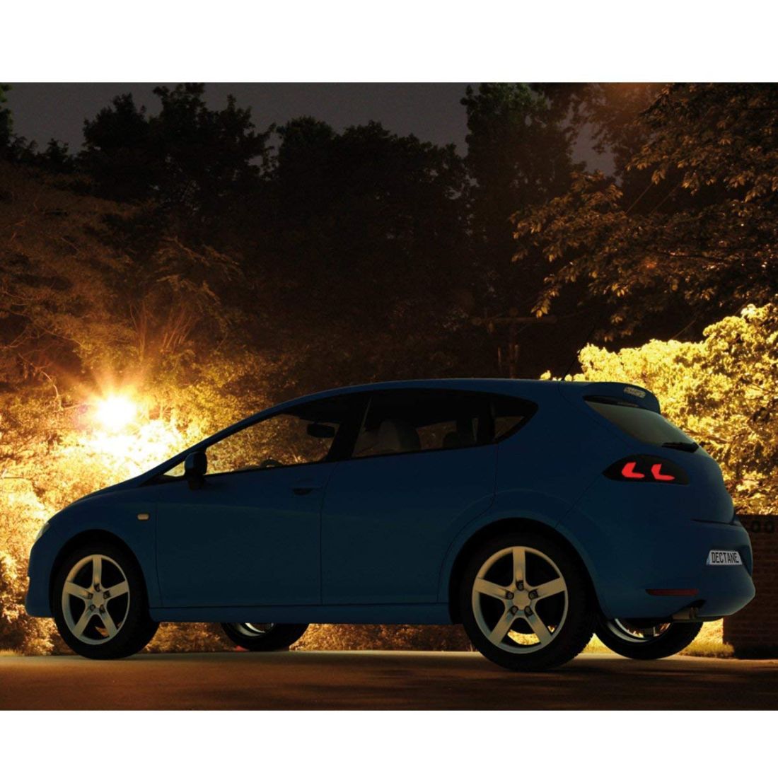 Диодни стопове SEAT LEON 1P (2005-2009) - Lightbar design опушени