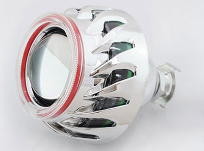 Биксенон лупи за вграждане MORIMOTO MINI SPIRAL 2.5" - с бял вътрешен и жълт външен ринг