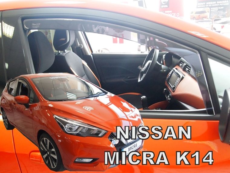 ВЕТРОБРАНИ ЗА NISSAN MICRA К-14 (2017+) 5 ВРАТИ - 2БР. ПРЕДНИ