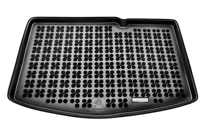 Гумена стелка за багажник Rezaw-Plast за Toyota Yaris 2011–2019 / 2011–2014 5 - Door – с малка резервна гума, долен под, Hybrid