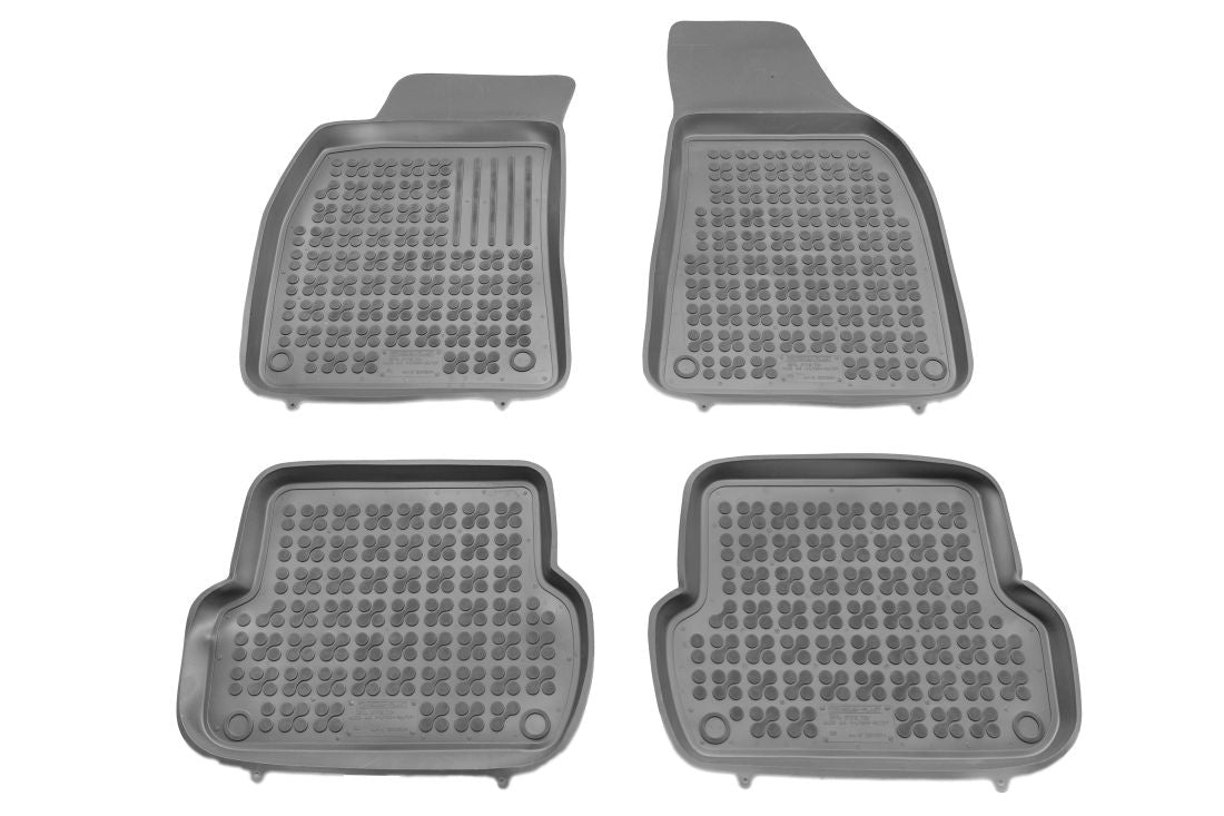 Гумени стелки Rezaw-Plast за Audi A4 (B6/B7) - (2000-2007) - Тип леген, Сиви - Произведени в Полша