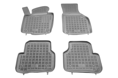 Гумени стелки Rezaw-Plast тип леген за VW Passat B6 / B7 2005–2014 / Tiguan 2007–2016 / Jetta 2011+ - тип леген сиви