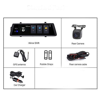 Видеорегистратор с Android, GPS, WI-FI, Bluetooth, FM Transmiter, камера за задно виждане и 3G Internet