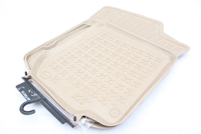 Гумени стелки Rezaw-Plast тип леген за Golf 4 / Bora / Beetle / Jetta / Skoda Octavia 1 1997–2010 / Seat Leon / Seat Toledo 1999–2005-тип леген бежови