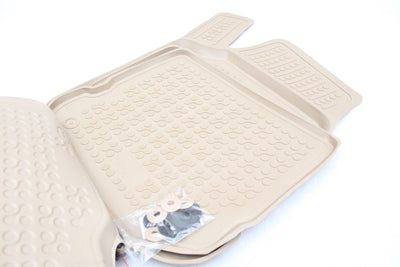 Гумени стелки Rezaw-Plast тип леген за Golf 4 / Bora / Beetle / Jetta / Skoda Octavia 1 1997–2010 / Seat Leon / Seat Toledo 1999–2005-тип леген бежови