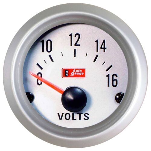 Измервателен уред за напрежението на акумулатора - Волтметър - VDO бял