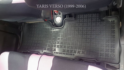 Гумени стелки Rezaw-Plast тип леген за Toyota Verso S 2010+ / Yaris Verso 1999–2006