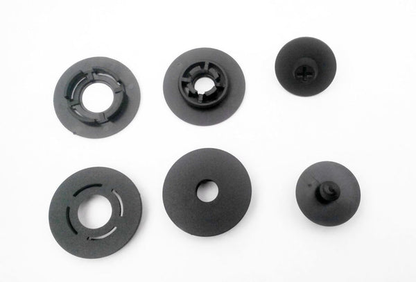 Пластмасови щипки за стелки към пода  - кръгли с винт за пода - комплект 4бр.