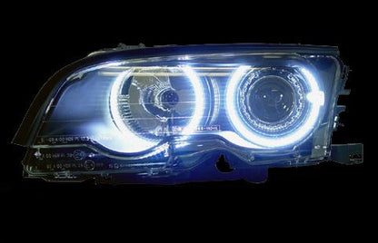 Кристални фарове за BMW E46 седан (2001-2005) - черни с CCFL