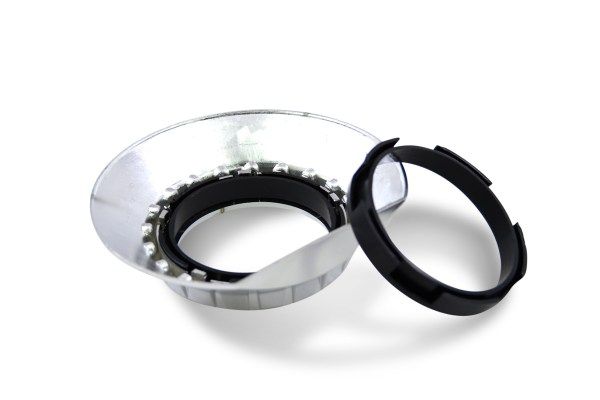 Капачки за лупи 2.5" BMW E46 Design овална ретрофит изрязана D=13.5cm
