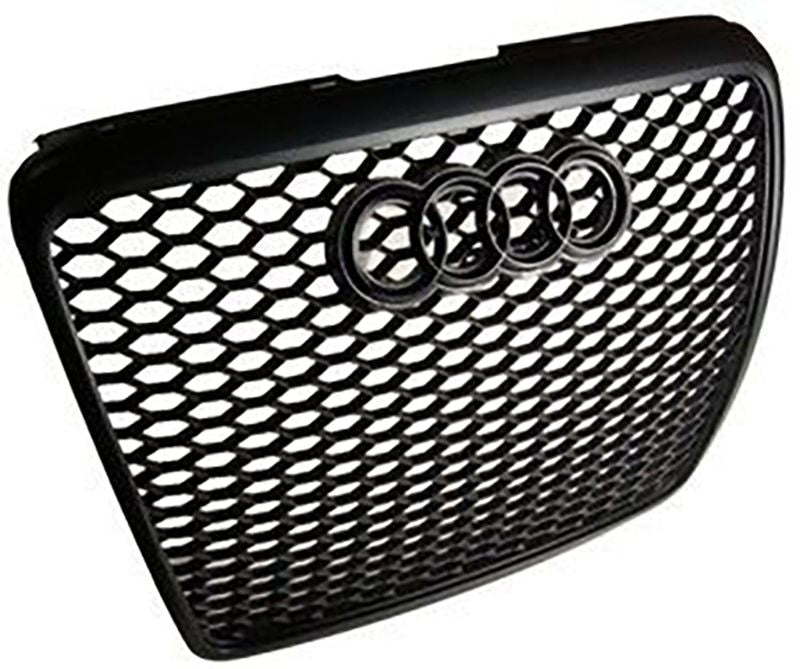 Решетка без емблема Audi A6 С6 (2008-2011) - RS Look черна