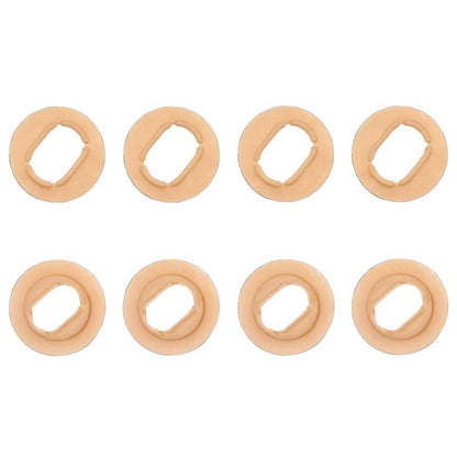 Пластмасови щипки за закрепяне на стелки към пода - елипсовидни - бежови - 4бр.