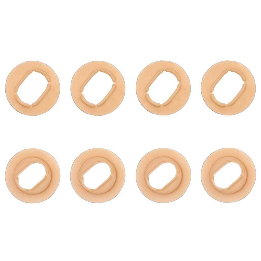 Пластмасови щипки за закрепяне на стелки към пода - елипсовидни - бежови - 4бр.