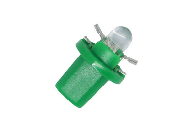 Лед крушки тип B8.5 12V/2W - зелен цвят