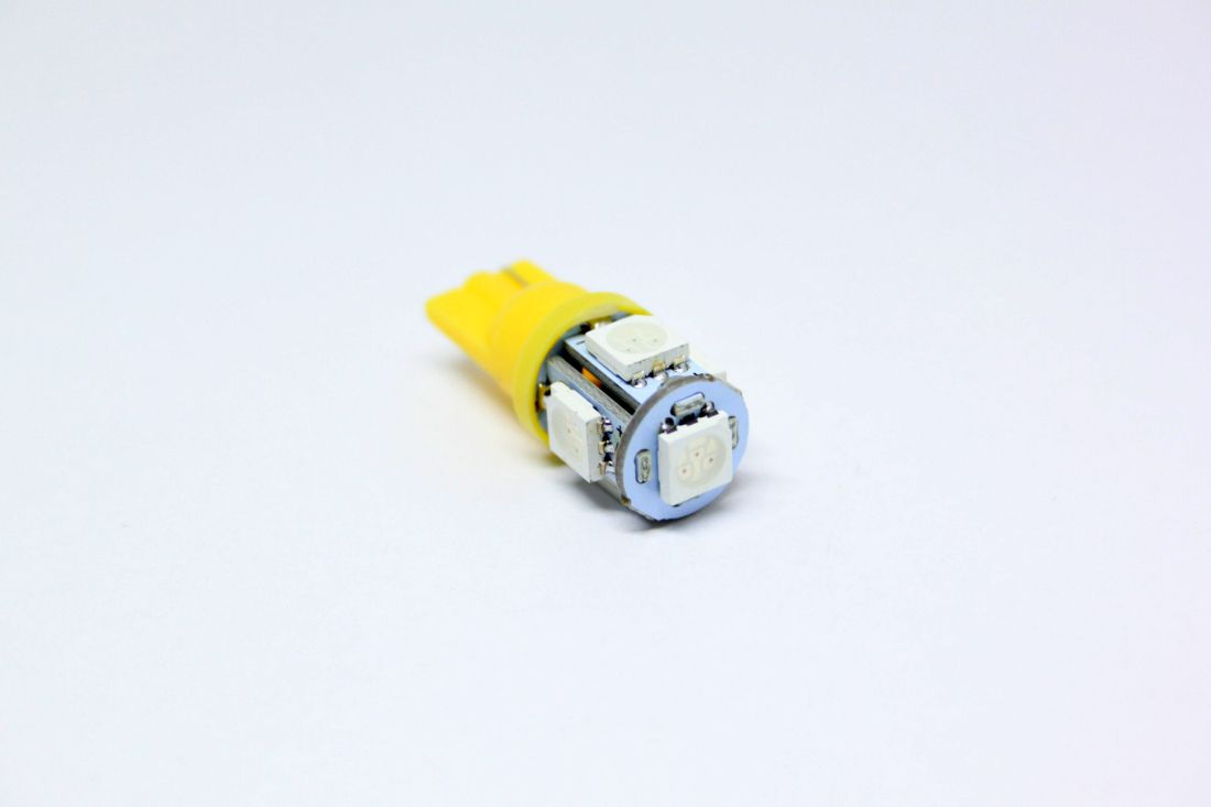 Лед крушки тип T10 с 5 SMD диода 4300K