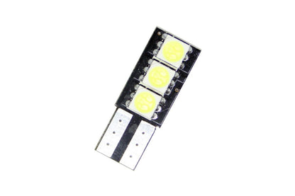 Лед крушки тип T10 с 3 SMD диода от една страна - Canbus