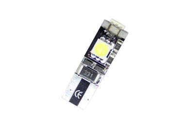 Лед крушки тип T10 с 3 SMD диода - Canbus 5000K