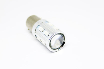 ДИОДНА КРУШКА BA15S С 16 УЛТРАЯРКИ ДИОДА И ЛУПА ЕДИНИЧНА СВЕТЛИНА ЧЕРВЕН