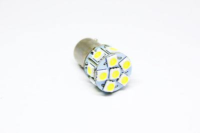 Диодна крушка тип BA15S с 13 SMD диода двойна светлина Бяла