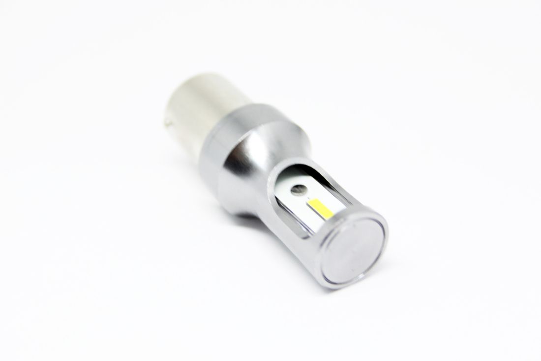 ДИОДНА КРУШКА BA15S С 2 1860 CHIP SUPER BRIGHT ДИОДА С CANBUS- ЕДИНИЧНА СВЕТЛИНА БЯЛ