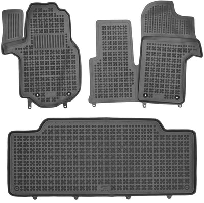 Гумени стелки Rezaw-Plast тип леген за MAN TGE 2017+ / Volkswagen Crafter II 2016+ 2бр. предни и 1бр. задна