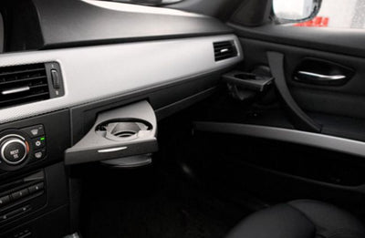Конзола за табло за 2бр. поставки за чаши за BMW E90 - за коли без фабрични поставки за чаши