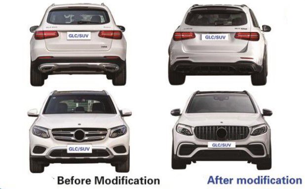 Body Kit - AMG Пакет за Mercedes GLC SUV X253  (2015-2019) - AMG S63 Design