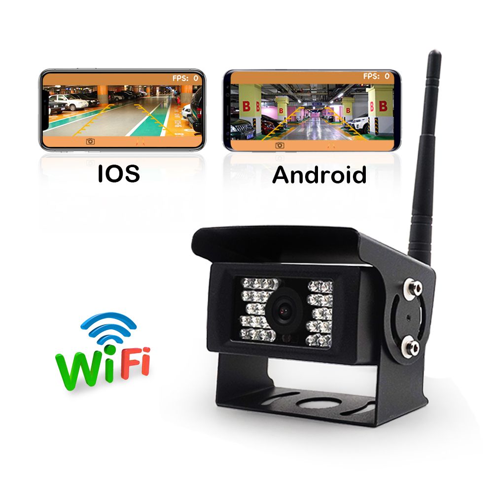 WiFi Камера за задно виждане за телефон за бус, камион, кемпер - с нощно виждане