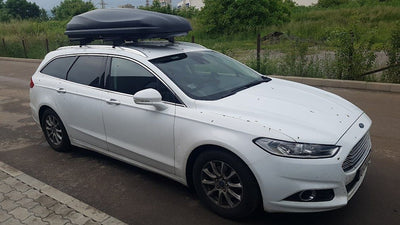 Автобокс Junior Altro 200x90x41cm с 70 mm крепежи, с двустранно отваряне с ключ, 500 литра - черен