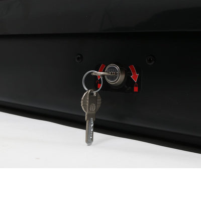 Автобокс Junior Easy 180x78x40cm с 85 mm крепежи, с ключ, 430 литра - черен