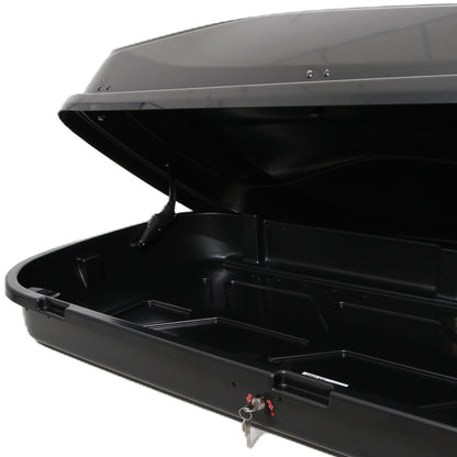 Автобокс Junior Easy 180x78x40cm с 85 mm крепежи, с ключ, 430 литра - черен