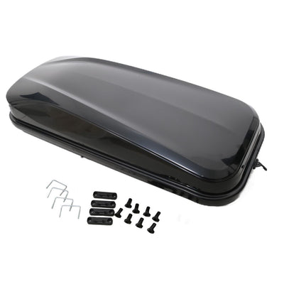 Автобокс Junior Easy 180x78x40cm с 85 mm крепежи, с ключ, 430 литра - черен гланц