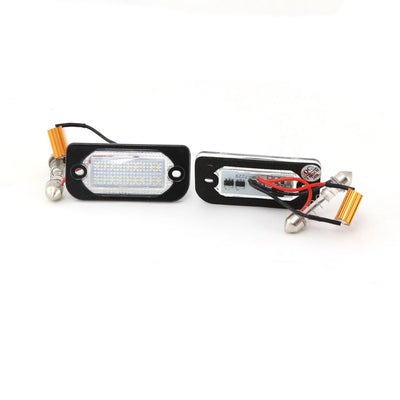 Плафони за осветление на задния номер за Mercedes W208 / W209 CLK, 61x28 mm