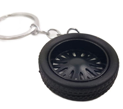 Ключодържател Алуминиева джанта - черна