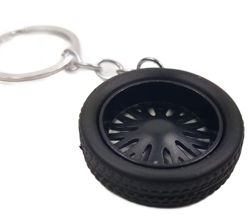 Ключодържател Алуминиева джанта - черна