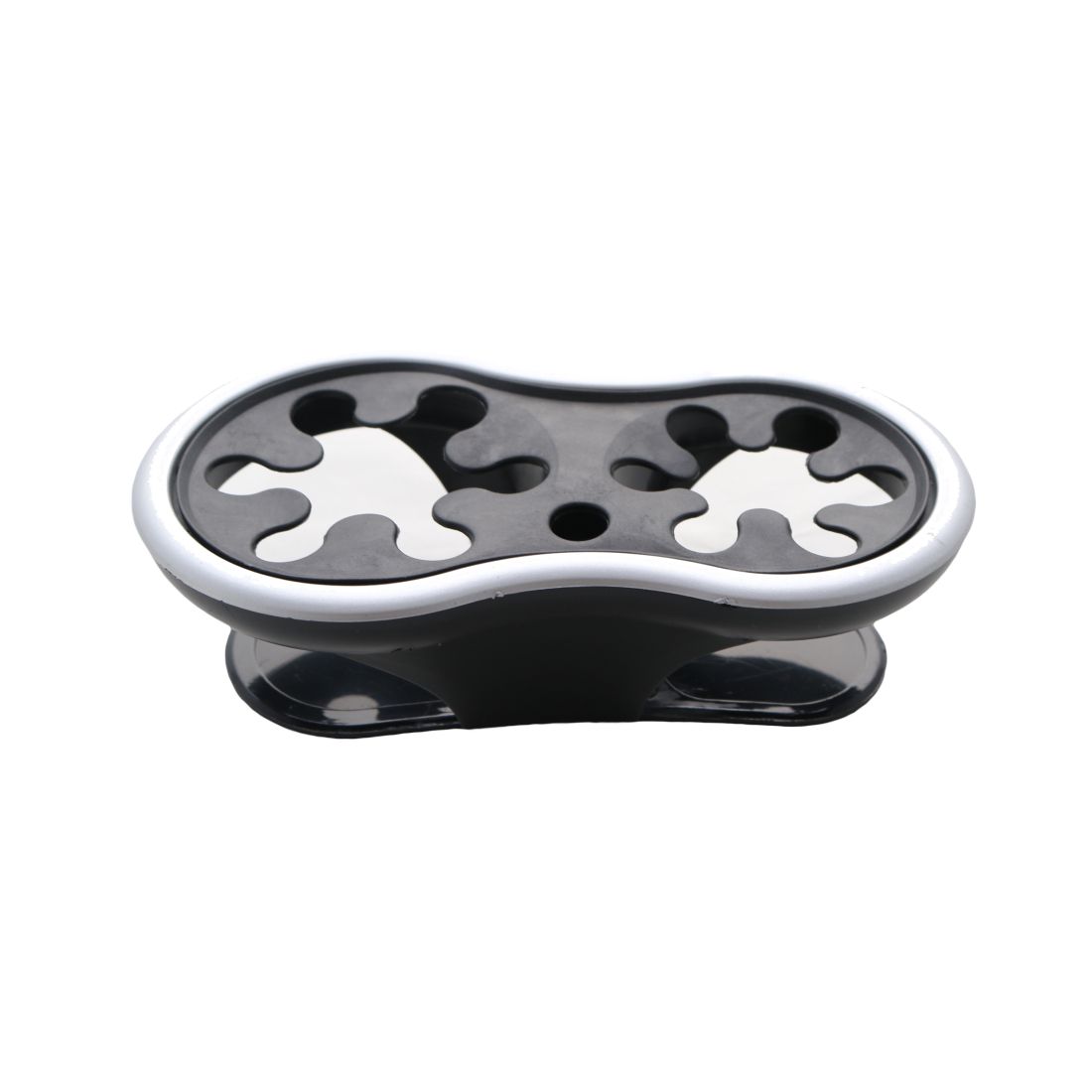 Поставка за две чаши - разклонител - черен цвят